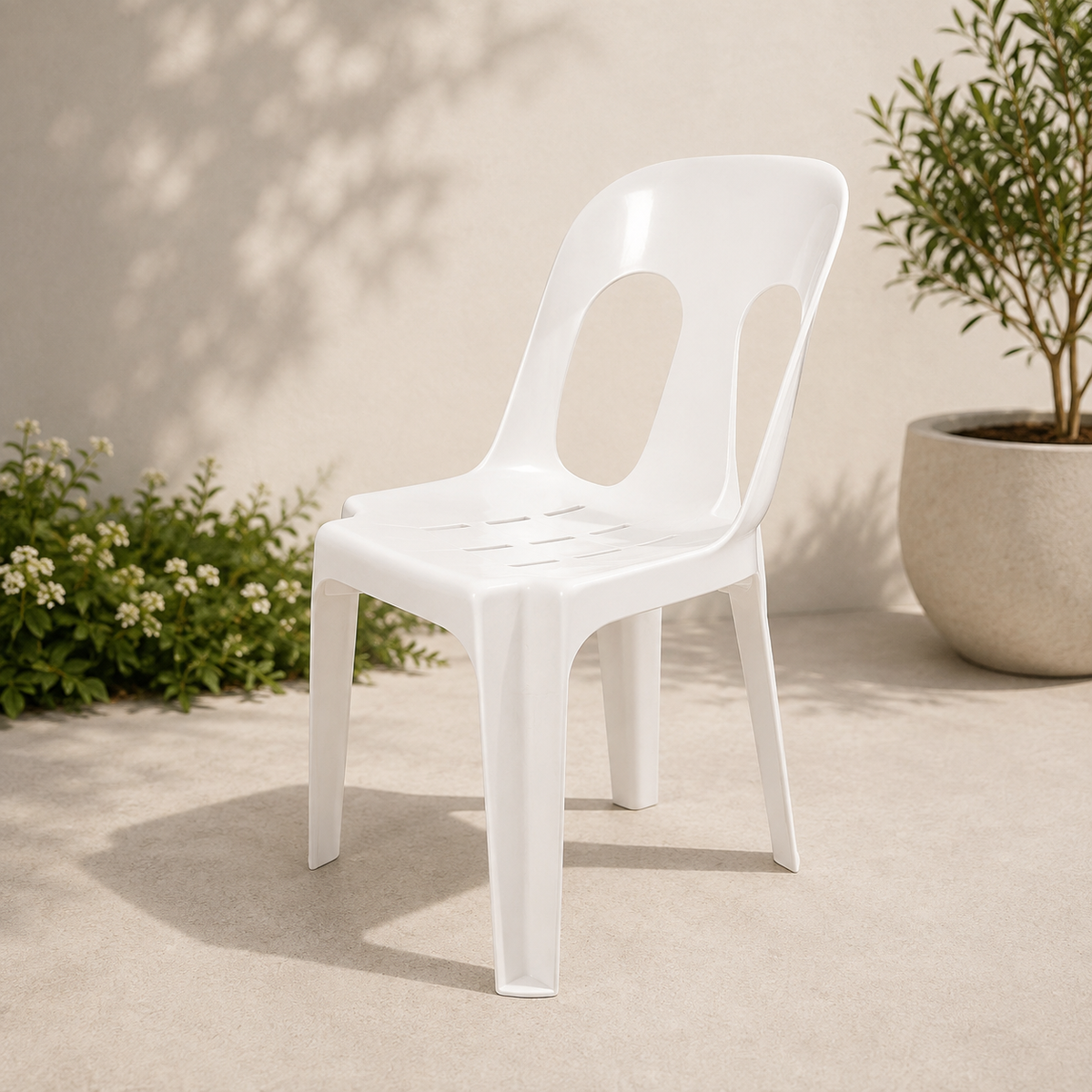 White Stackable Chair Hire
